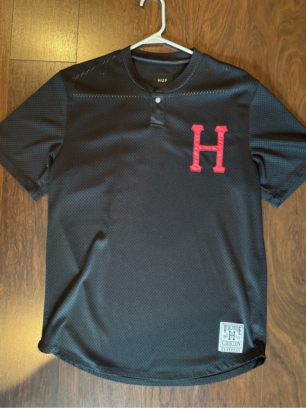 HUF Men's Black Mesh shirt